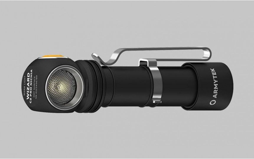 Налобный фонарь Armytek Wizard C2 Pro Nichia Magnet USB + 18650 теплый свет
